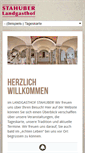Mobile Screenshot of landgasthof-stahuber.de